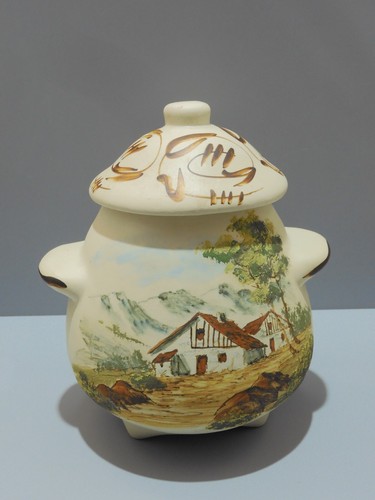 Ancien grand pot couvert - -ancien,