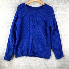 Pull Femme M Bleu Royal Maille