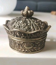 Boite Bijoux/Porte Bagues Forme Couronne Royale Polyrésine vieil Or. Clayre Eef