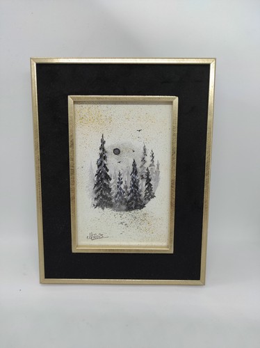 Aquarelle originale encadrée