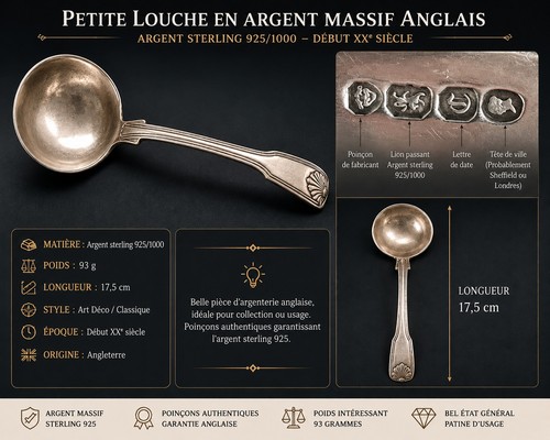 Petite louche ancienne - , en