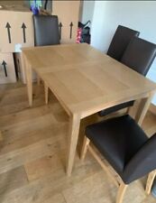 Oak dining table - 4 to 6 seater (chairs can also be sold depending on urgency)