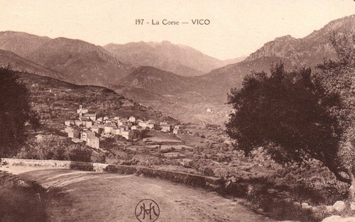 Cpa vico corse du - vico, (corse