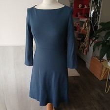 Tara JARMON - Jolie petite robe manches longues - Bleu marine - T 38 - 36