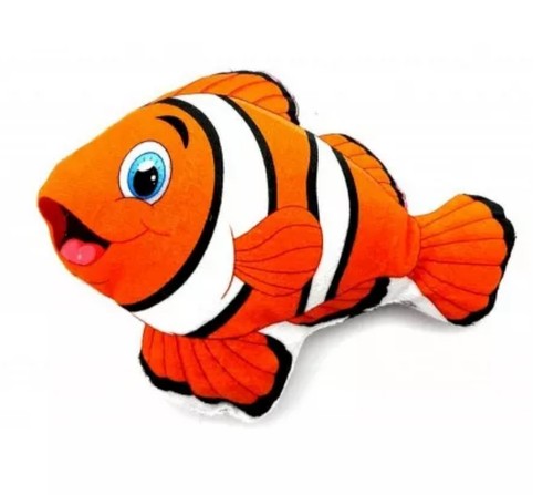 Peluche poisson clown orange - peluche,