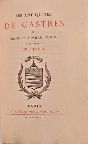 Pierre borel les - borel.,