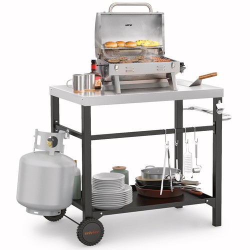 Movable stainless steel - stainless, dining