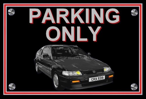 Plaque parking only - ",