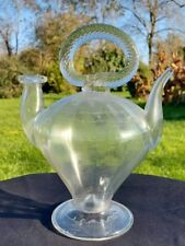 Cantir Cruche Eau Bénite Verre Soufflé 18ème