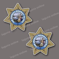 autocollant décalcomanie imperméable brillant logo california highway patrol 2