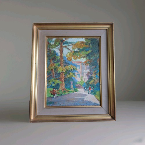 Old oil painting paris 1969 - paris,