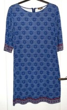 Robe bleu motifs géométriques SURKANA T XXL TBE