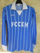 Maillot F.C.C.E.H vintage années 80 DUARIG shirt bleu jersey manches longues 4x5