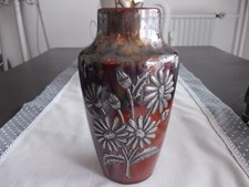 splendide vase art nouveau signé PROM pour étain d'art de PROMSY
