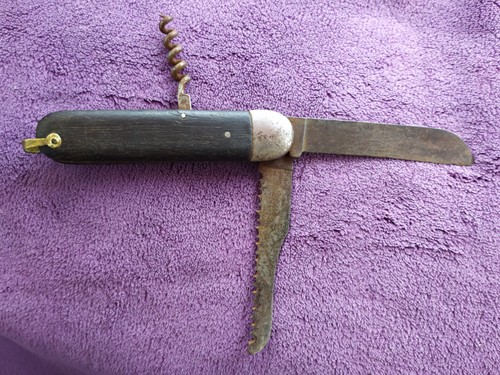Couteau scie poilu - couteau, de