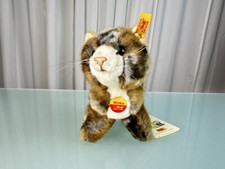 Chat Steiff 053528 Minka 16 cm excellent état avec étiquette d'origine
