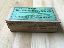 DECO box Winchester Model 1873 44 caliber Ammo box cartridges Old West Western 
