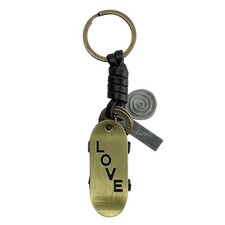 Porte-clés de skate en métal