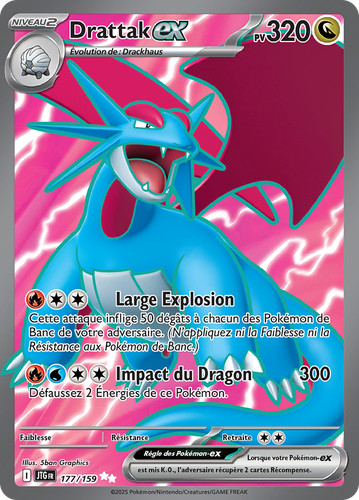 Carte pokémon drattak - carte, drattak-ex