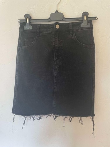 Jupe jean noire m taille - en, h&m