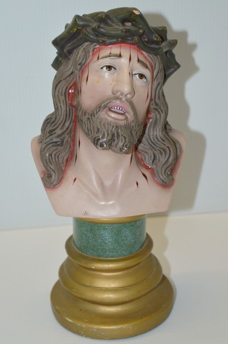 Tete christ avec couronne - de,