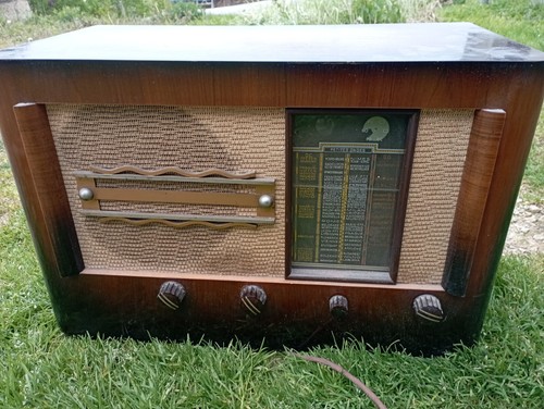 Poste radio ancien bois - radio,