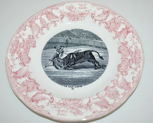 Assiette gien porcelaine - -assiette,