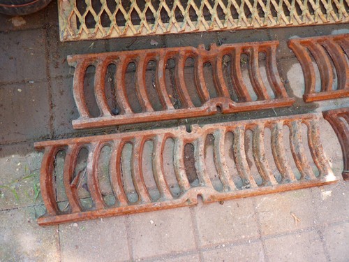 Bricolage grille caniveau