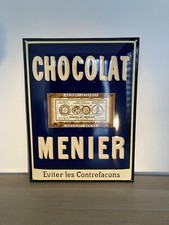 Grande Plaque Émaillée Chocolat Menier