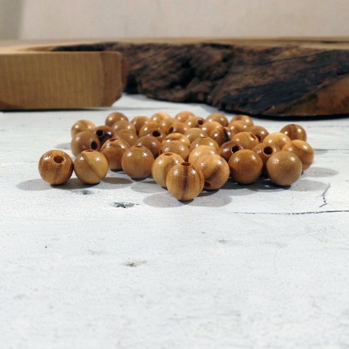 Perles bois olivier - en,