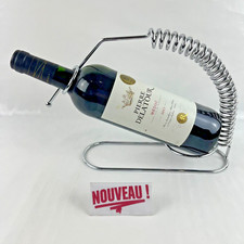 ➜PORTE BOUTEILLE/SERVITEUR À VIN de table en métal support ressort design