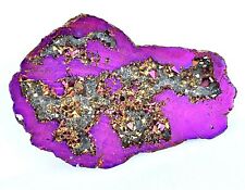 233 CT Naturel Violet Agate Druse Haut Qualité Rare Found Poli Pierre Précieuse