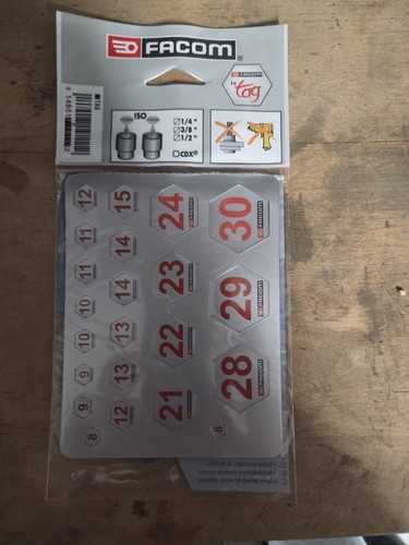 Facom tag pour douilles - pour, 1/4"