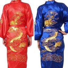 Hommes Peignoir Pyjama Rouge