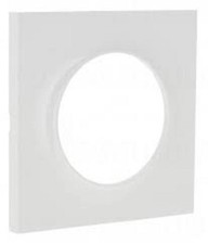 Plaque Odace Styl blanc 1 poste S520702 Schneider lot de 10 plaques