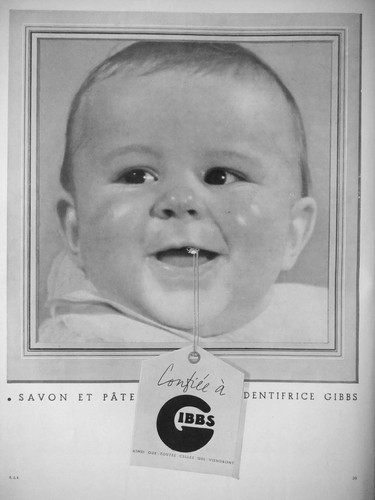 Publicité 1937 gibbs savon - gibbs, et