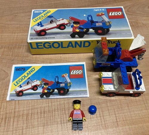 Lego vintage exxon 6679 tow - lego,