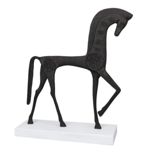 Cheval métallique socle - métallique,