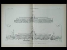 EXPOSITION 1900 PARIS, PALAIS ARMEES - GRANDE PLANCHE - AUBURTIN UMBDENSTOCK