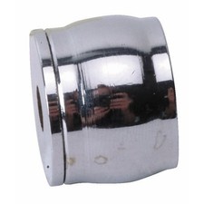 Piton d'embrasure pour tube de penderie rond - laiton chromé - diamètre 20 mm B