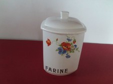 RARE 1 ANCIEN PÖT A FARINE
