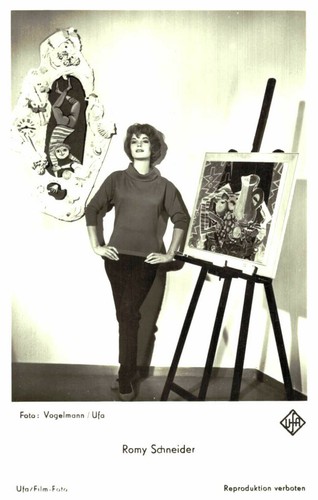 Romy schneider carte postale - *,