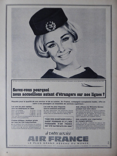 1967 pub compagnie air france - pub,