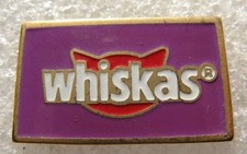 Pin's Aliment Animaux WHISKAS Violet Tete de Chat # D2