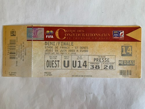 Ticket match coupe - match,