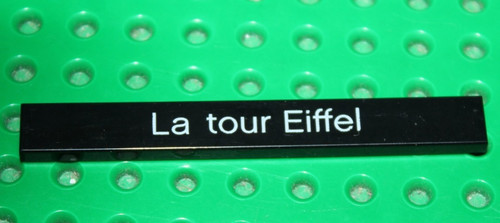 Lego black tile with - 1, x