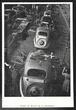 1939  --  PEUGEOT SOCHAUX . CHAINE DE FINITION DE LA CAROSSERIE . 4A533