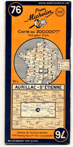 Ancienne carte michelin 76 - carte,