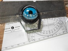 Compas de Navigation pour Bateau et Règle Jean Cras