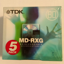 Lot de 5 mini disc MD-RXG 80